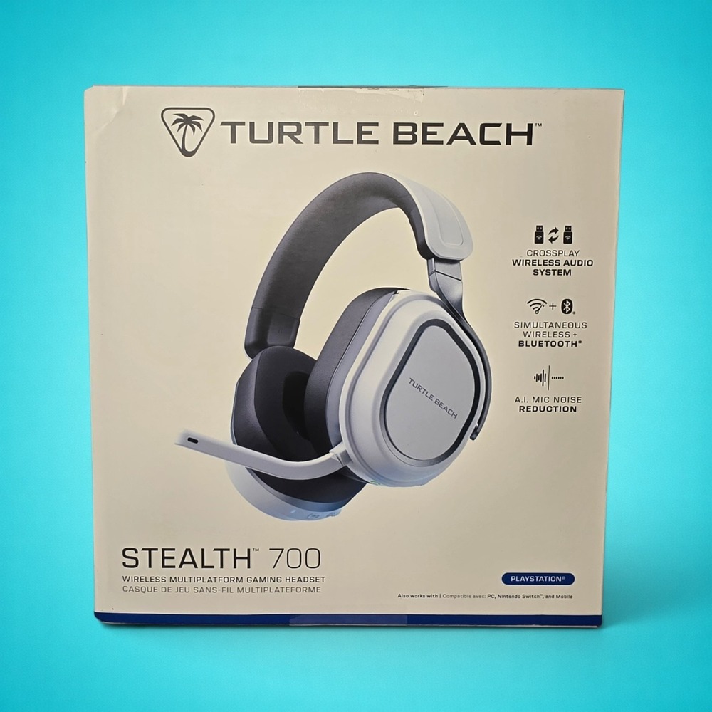 New Turtle Beach Stealth 700 Wireless PlayStation Gaming Headset, White